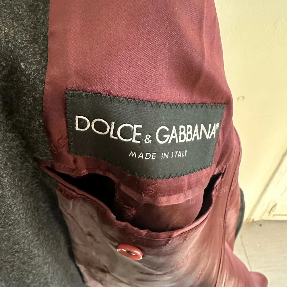 Dolce&Gabbana pre-owned notched lapels single breasted coat 75%wool 25% polyamid - Picture 5 of 5